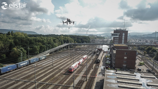 Drone. Accident de train: sureté et surveillance.